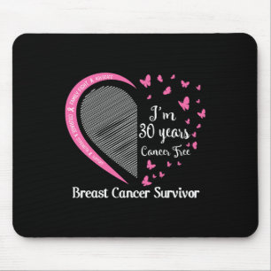 30 Years Cancer Free Breast Cancer Survivor Family Mouse Mat