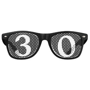 30 Years Old Birthday Party Sunglasses