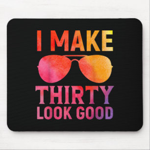 30 Years Old Birthday Quote Graphics Funny 30th B- Mouse Mat