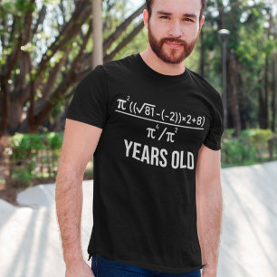 30 Years Old Equation Funny 30th Birthday Math T-Shirt