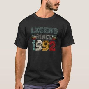 30 Years Old Legend Since 1992 30th Birthday Vinta T-Shirt