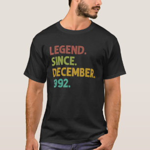 30 Years Old Legend Since December 1992 30th Birth T-Shirt