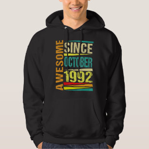 30 Years Old Legend Since October 1992 30th Birth Hoodie