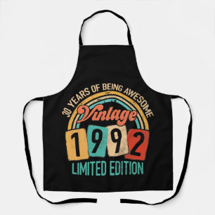 30 Years Old Of Be Awesome In 1992 30th Birthday Apron