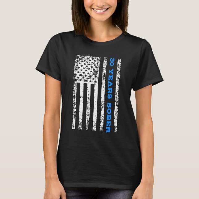 30 Years Sober T-Shirt (Front)
