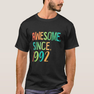 30 Yrs Old Girl Heart Floral Decor Awesome Since T-Shirt