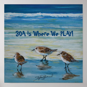 "30A is Where We Play" Poster