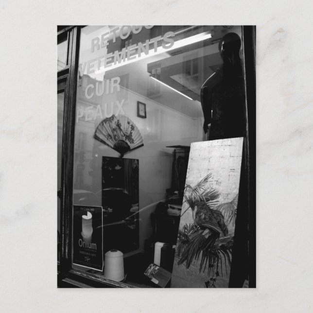 30ter Rue Gassendi Paris Black White Postcard (Front)