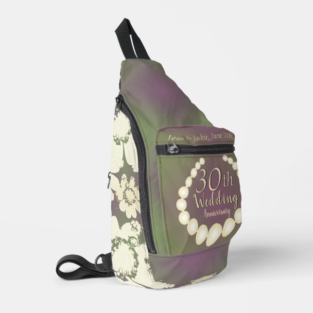 30th/12th Pearl Anniversary Sling Bag (Left Corner)