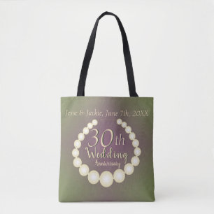 30th/12th Pearl Anniversary Tote Bag