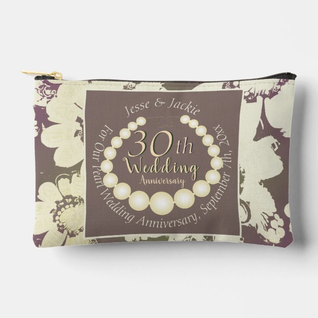 30th/12th Pearl Floral Print Cut Sew Bag (Front)