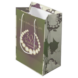 30th/12th Pearl Wedding Anniversary Gift Bag