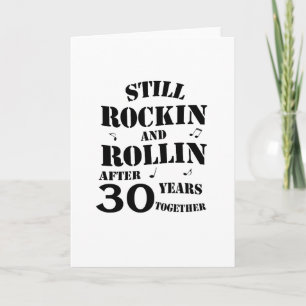 30th Anniversary - 30 Years Anniversary Couples Card