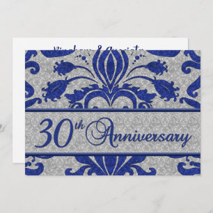 30th Anniversary Business Announcement Blue