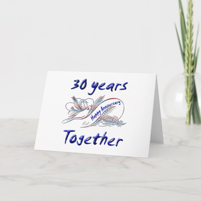 30th. Anniversary Card (Front)
