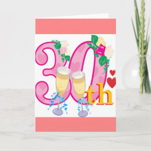 30th anniversary card