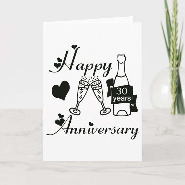 30th. Anniversary Card (Front)