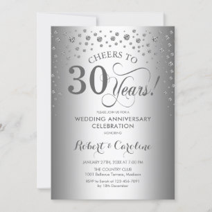 30th Anniversary Celebration - Silver Invitation