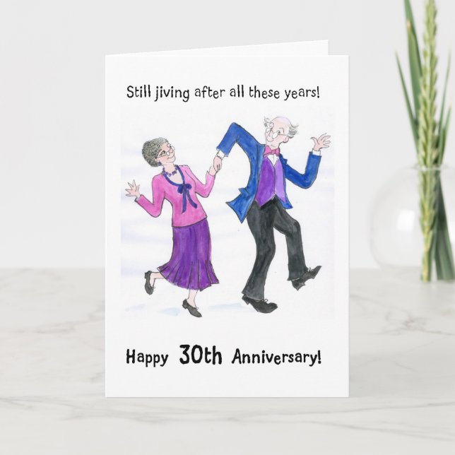 30th Anniversary Greeting Card (Front)