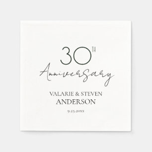 30th Anniversary Minimal Napkins