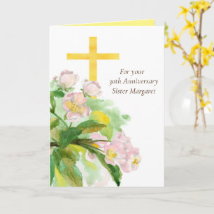 30th Anniversary Nun Religious Life Christian Card