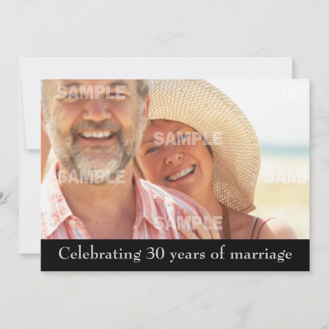 30th Anniversary Party Invitation (Front)