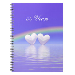 30th Anniversary Pearl Hearts Notebook