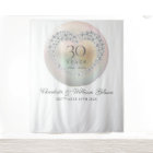 30th Anniversary Pearl Photo Booth Backdrop