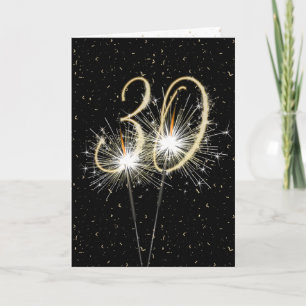 30th anniversary sparklers card