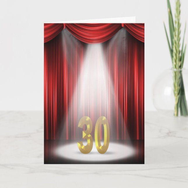 30th Anniversary Spotlight Congratulations Card (Front)