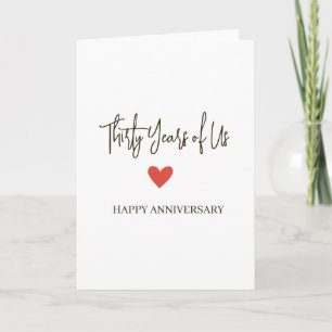 30th Anniversary – Thirty Years of Us Card
