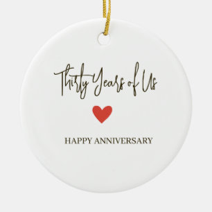 30th Anniversary – Thirty Years of Us Ceramic Tree Decoration