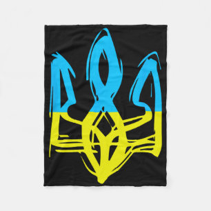 30th Anniversary Ukrainian Independence - Trident Fleece Blanket