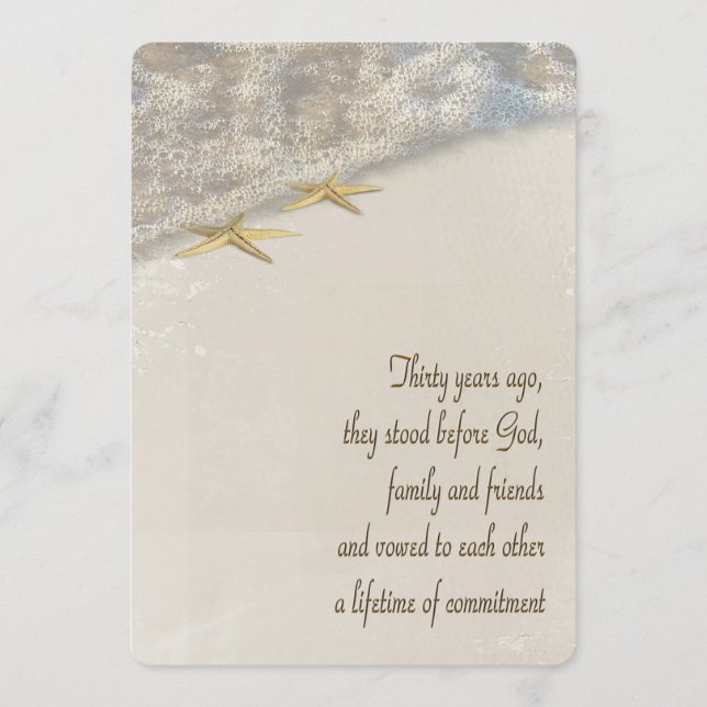 30th Anniversary Vow Renewal Wedding Program Programme (Front)