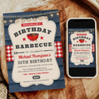 30th BBQ Birthday Summer Barbecue Party