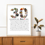 30th birhday reasons why we love you photo collage poster<br><div class="desc">Express your love and admiration with our 30 Reasons We Love You Photo Collage Poster from The Arty Apples. Ideal for celebrating a special milestone anniversary,  this beautiful poster features a collage of photos and heartfelt reasons why your loved one is cherished.</div>