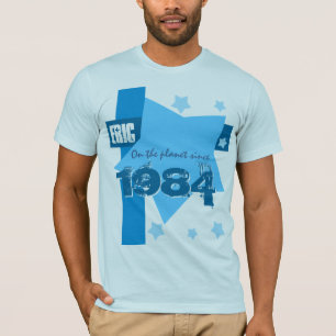 30th Birthday 1984 Or Any Year HUES of BLUE V05 T-Shirt