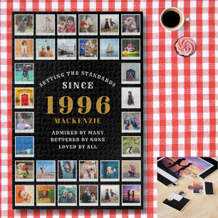 30th Birthday 1996 Family Memories Photo Collage  Jigsaw Puzzle