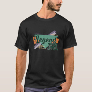 30Th Birthday 2021 With Legend Since 1991 T-Shirt