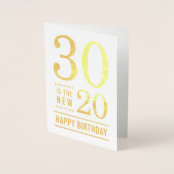 40th Birthday Black And White 40 Is The New 30 Card Zazzle Co Uk