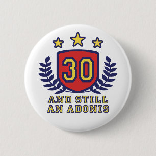 30th Birthday 6 Cm Round Badge