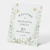 30th Birthday April Birth Flower Daisy Custom