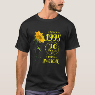 30th Birthday Awesome 30 Year Old Sunflower Lovers T-Shirt