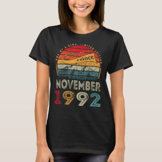 30th Birthday  Awesome Since November 1992 30 Year T-Shirt