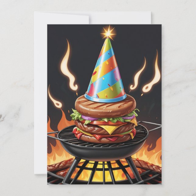 30th birthday bbq invitations (Front)