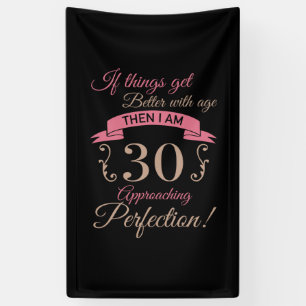 30th Birthday Better With Age Banner