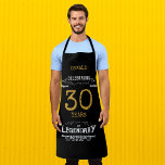 30th Birthday Black Gold Legendary Funny Apron<br><div class="desc">A personalised elegant 30th Birthday BBQ apron that is easy to customise for that special birthday party occasion.</div>