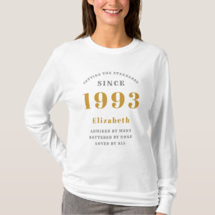 30th Birthday Born 1993 Add Name T-Shirt