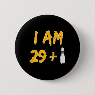 30th Birthday Bowling Shirt Bowler Gift Party 6 Cm Round Badge