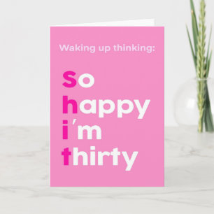 30th Birthday Card